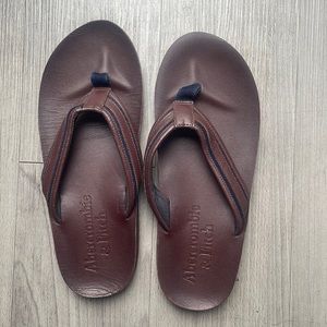 Mens size 10 leather flip flops- worn only once. Bought wrong size.